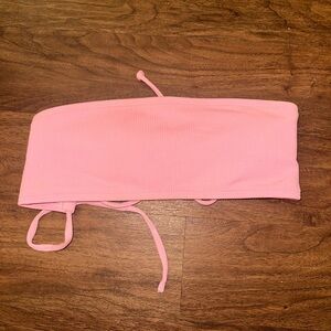 Pink Strapless Bandeau Top